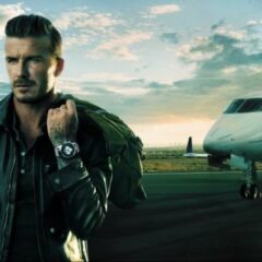 David Beckham is the Face of Breitling Transocean Chronograph Unitime watch